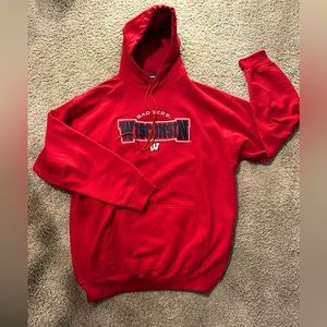 Red Wisconsin Badges